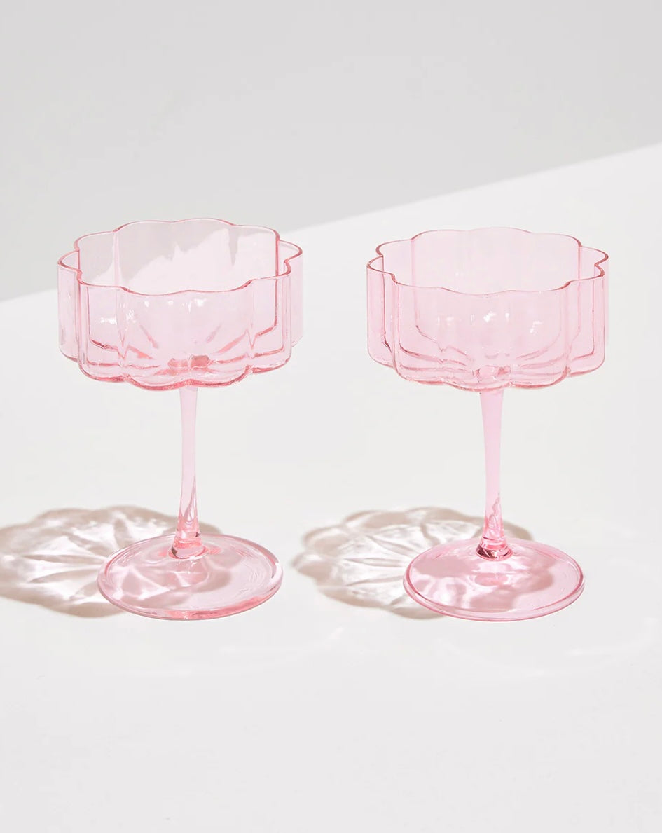 Wave Coup Glasses - Pink