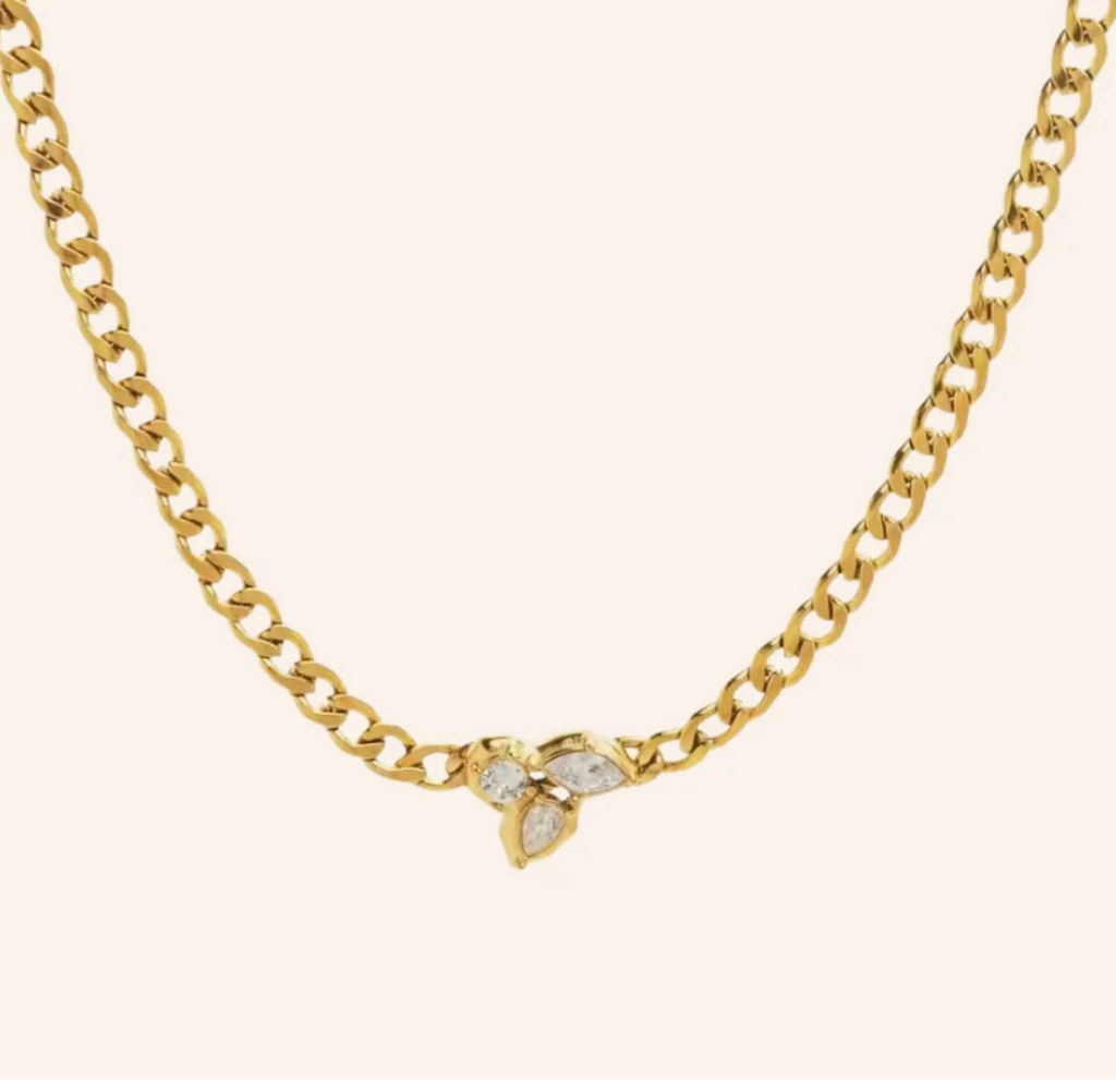 Sofia Necklace in 18k Gold Plated - We Are Emte