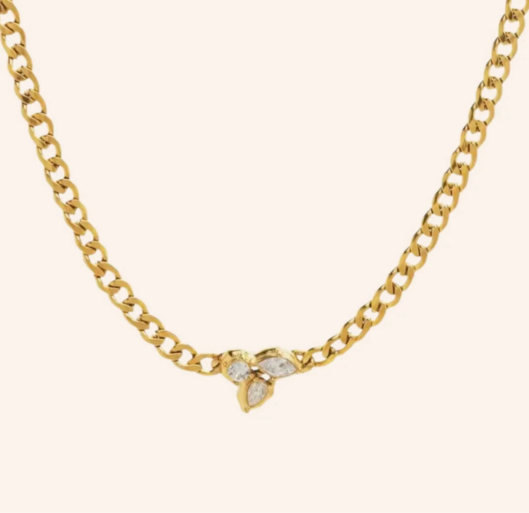 Sofia Necklace in 18k Gold Plated - We Are Emte