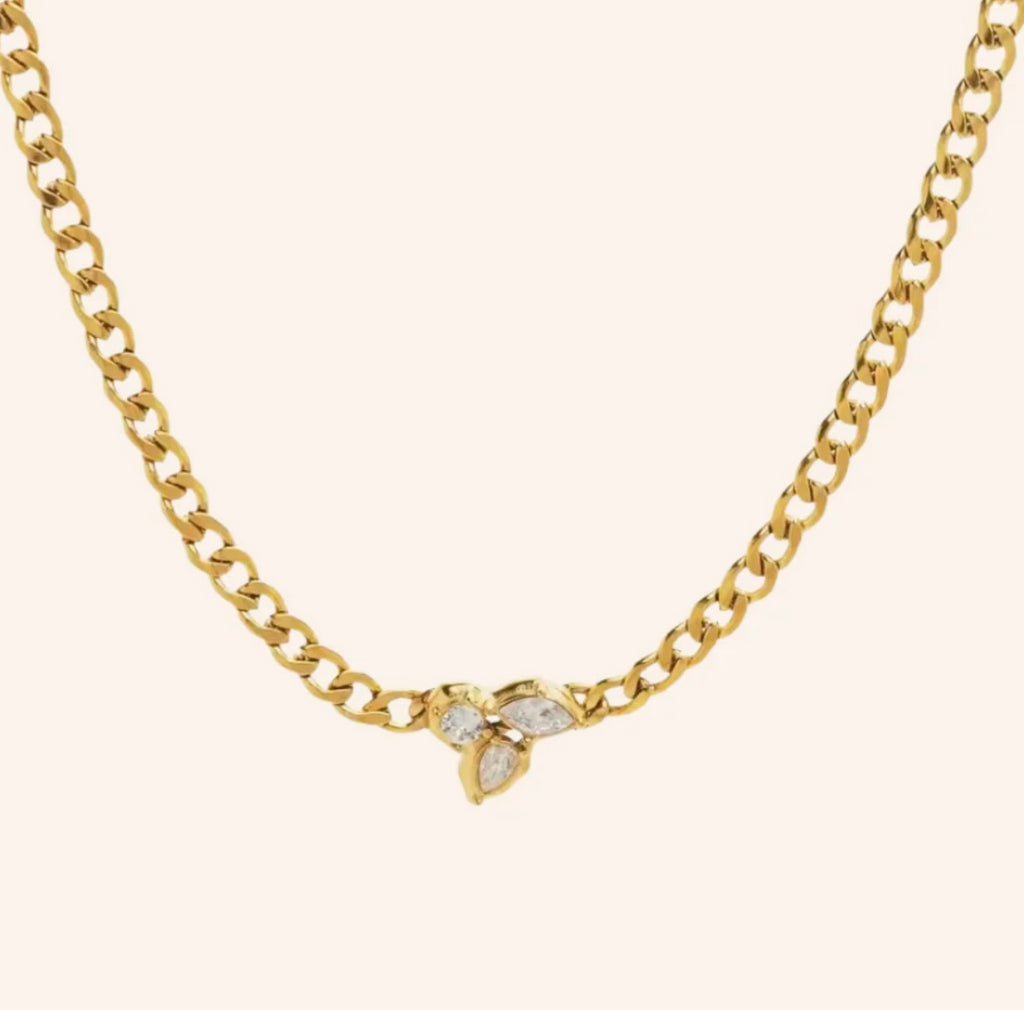 Sofia Necklace in 18k Gold Plated - We Are Emte