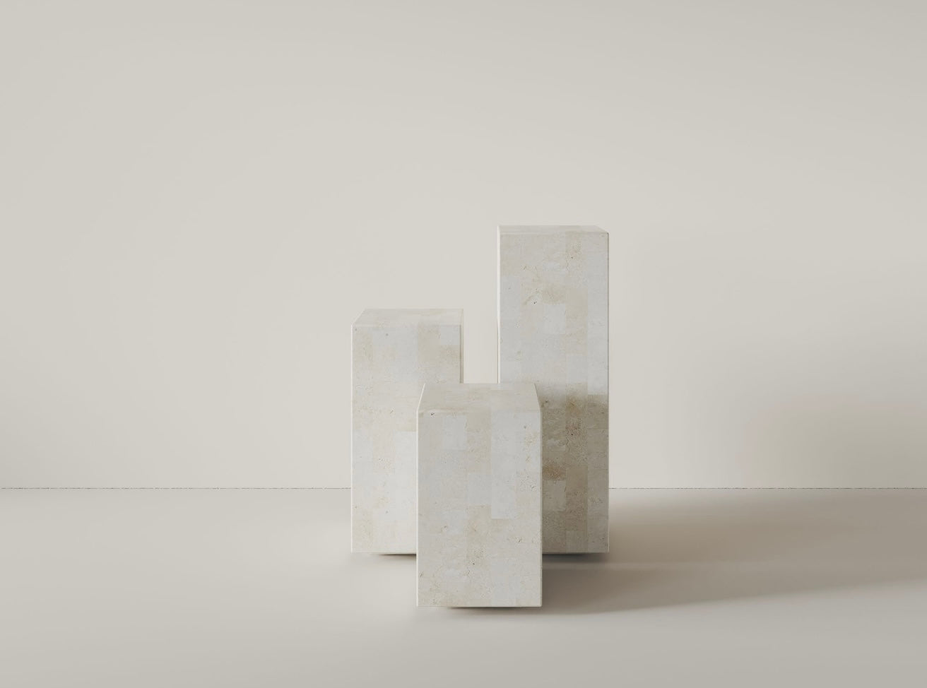 Fossil Stone Plinth Large