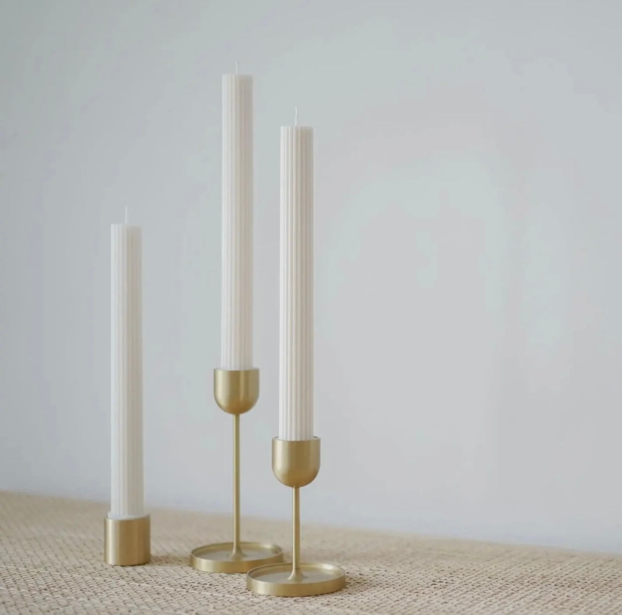 Fountain Brass Candle Holder-Medium