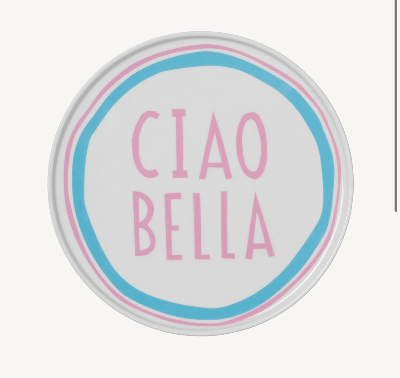 Blue Ciao Bella Plate