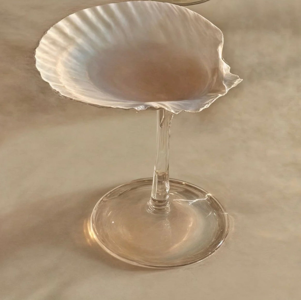 Sea Shell Cocktail Glass x 2