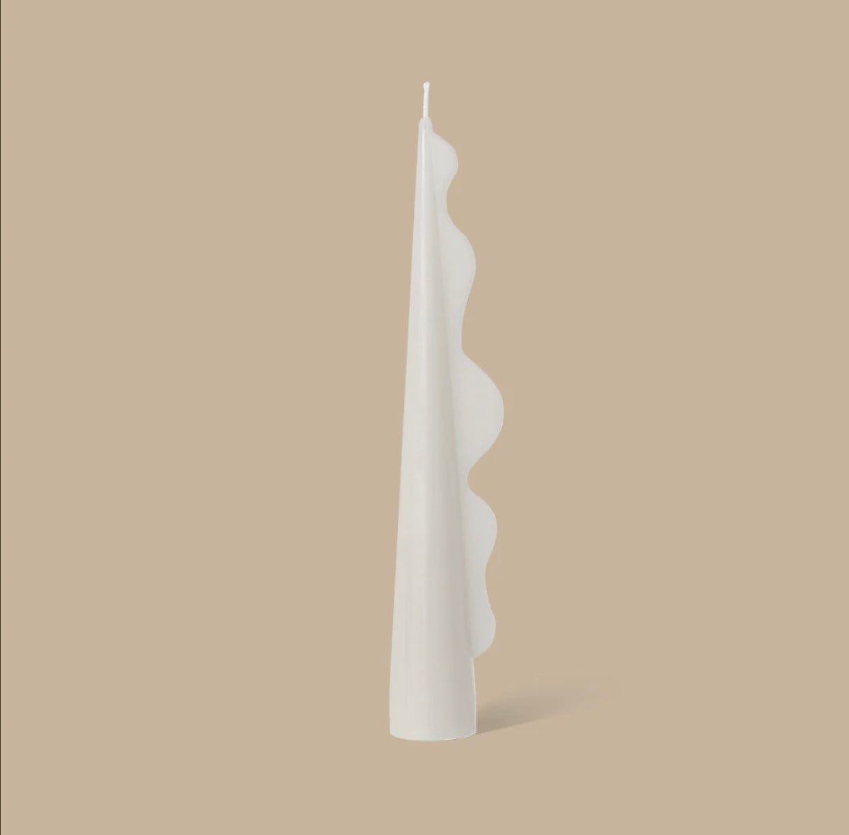 Seaweed Pillar Candle - White