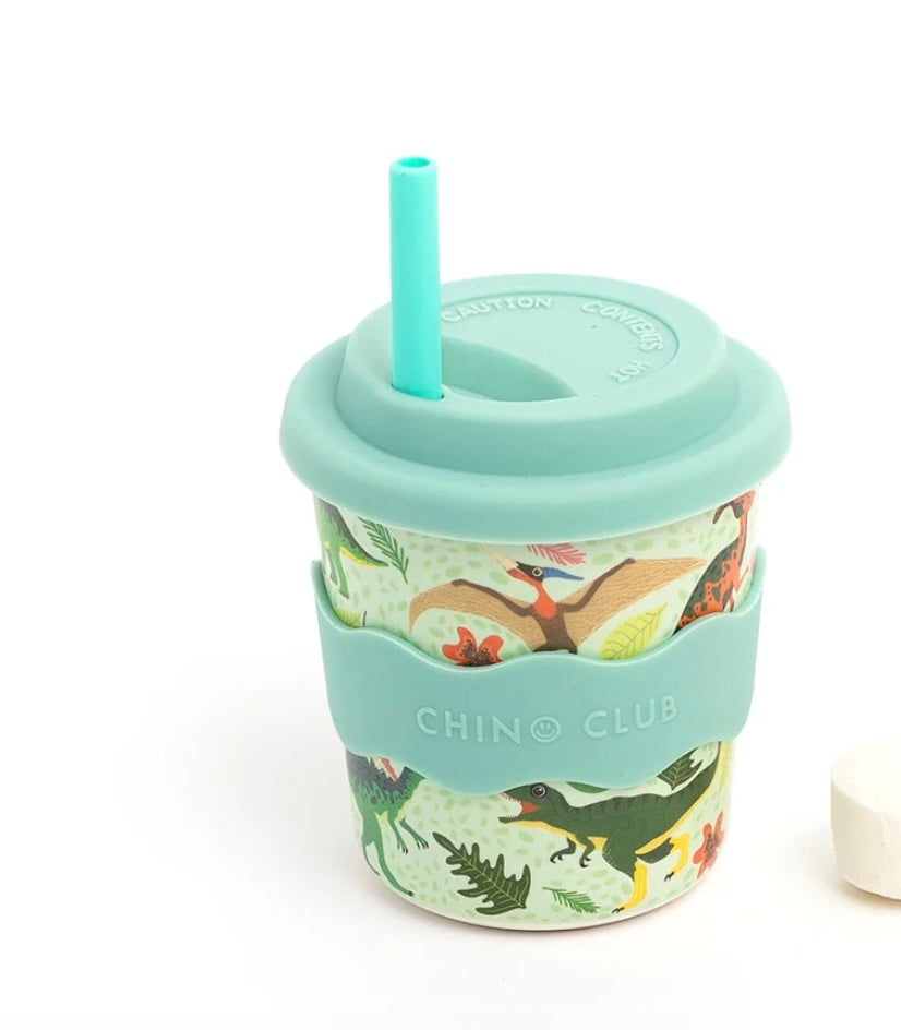 Green Dino Kids Keep Cup 8 oz
